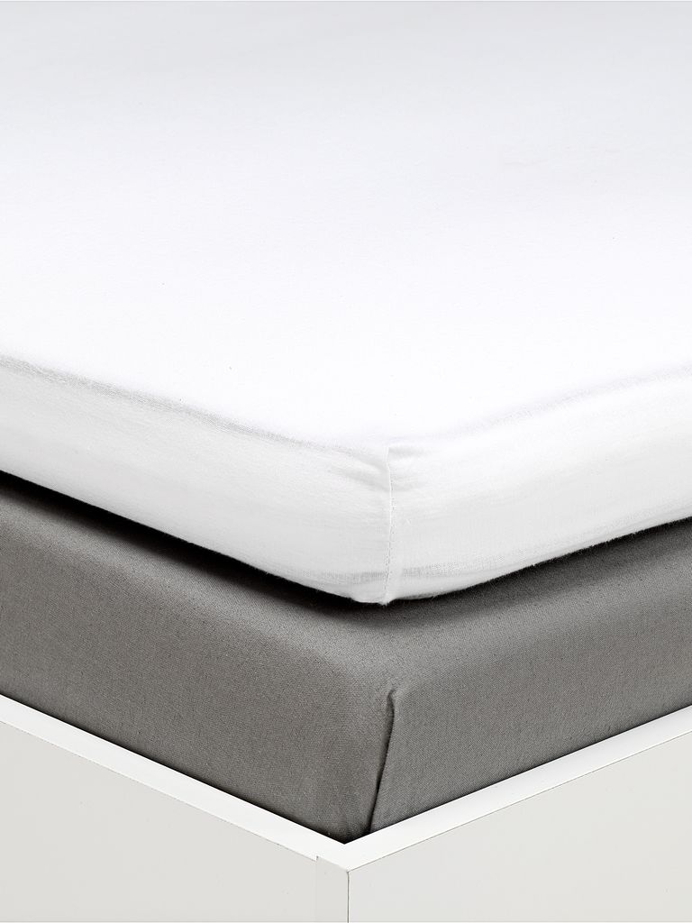 kuvertlakan 90x200x8 vit kronborg