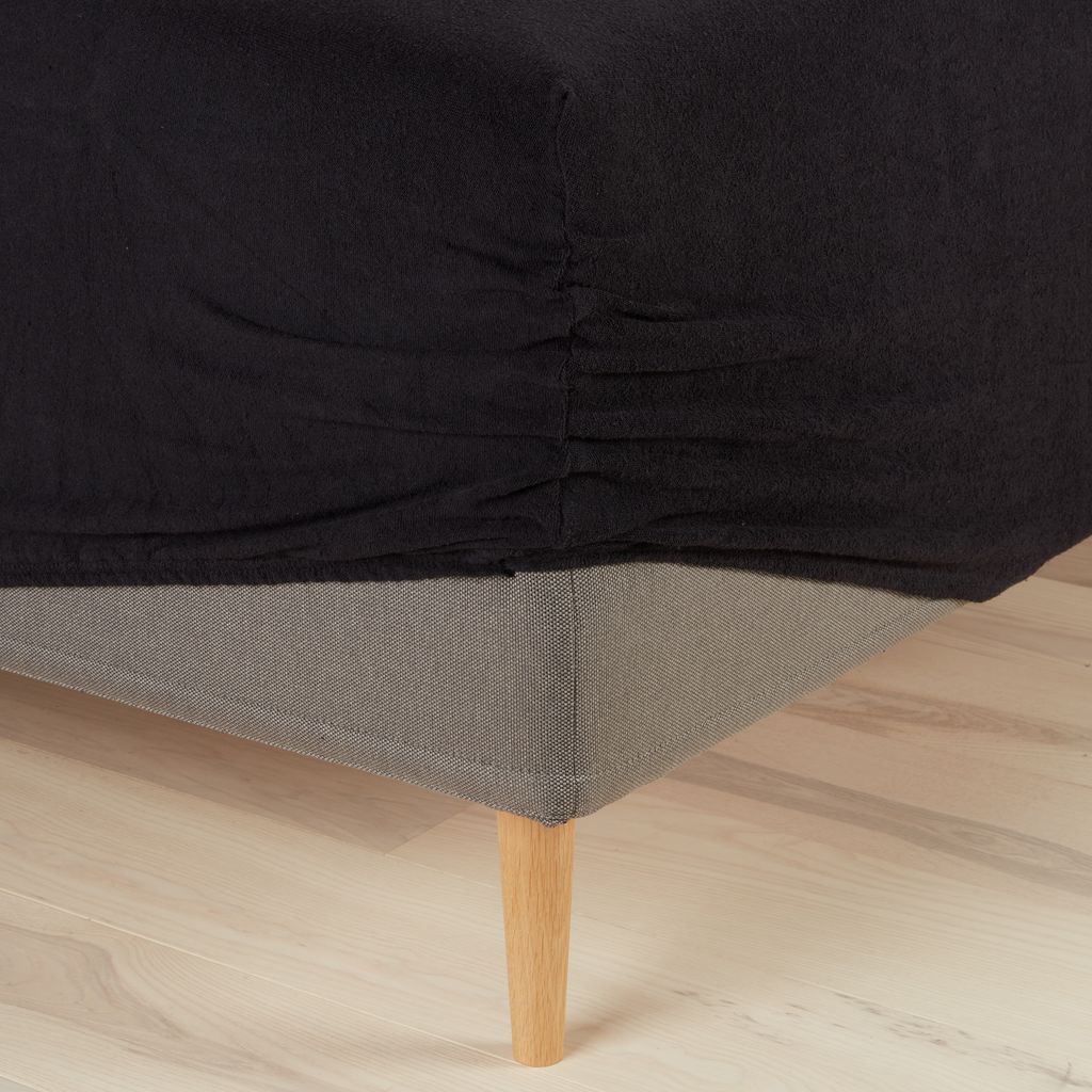 stretchfrott� 90x200x45 svart kronborg
