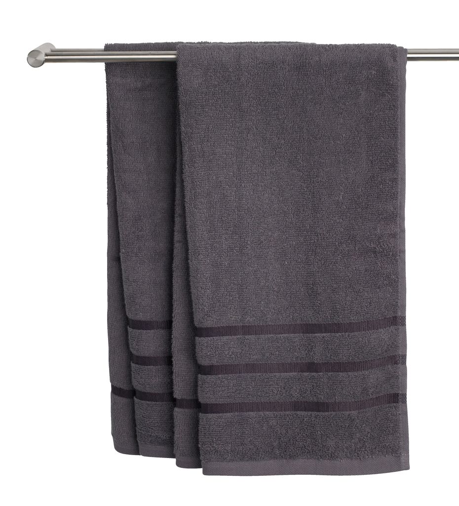 Bath towel YSBY 65x130 dark grey JYSK