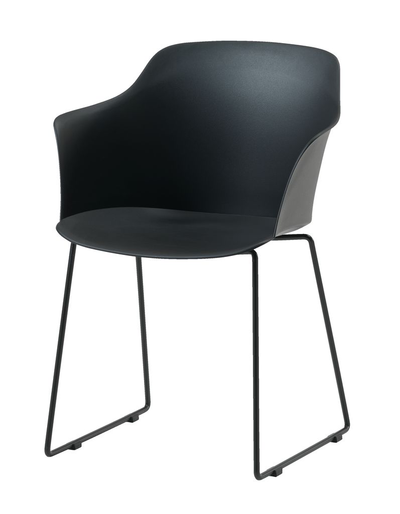 Silla SANDVED negro JYSK