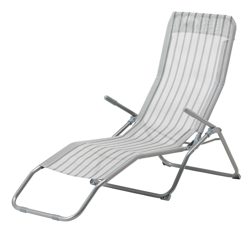 Ležaljka KALMAR siva JYSK