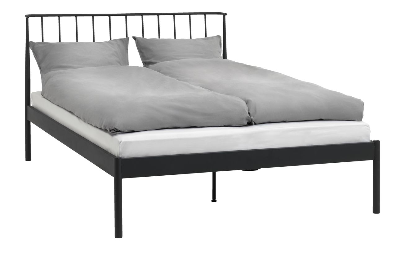 Bed frame ABILDRO DBL black JYSK