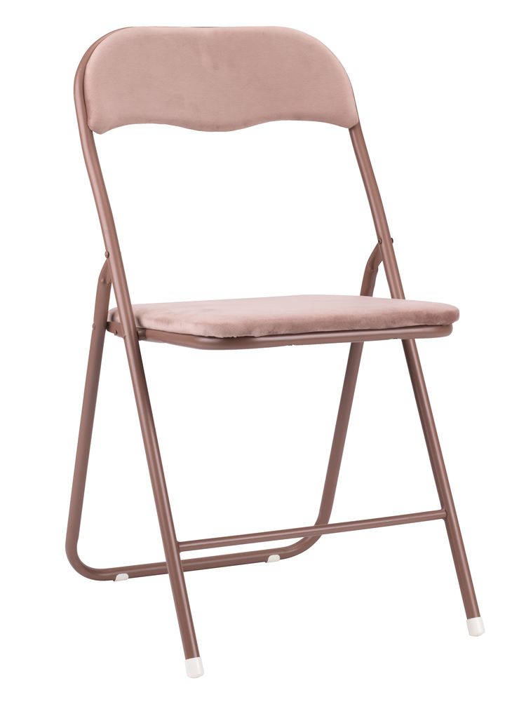 Folding chair VOEL velvet rose JYSK