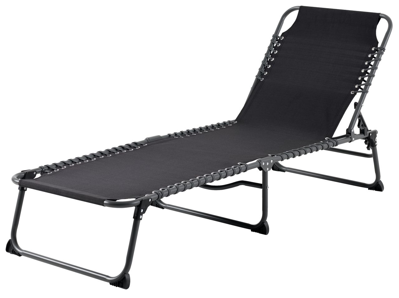 Halden sun lounger black