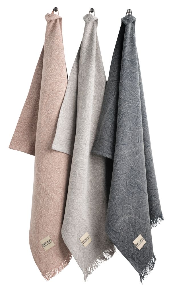 Tea towel SIVBLOM 50x70 pack of 3 JYSK