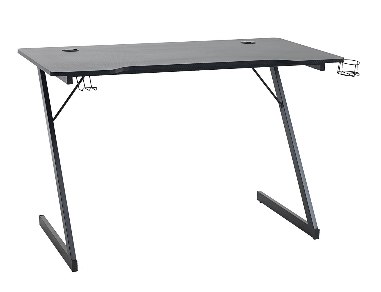 Bureau de jeu ergonomique à LED en carbone avec porte-gobelet 120x60  Sportbot LED 120