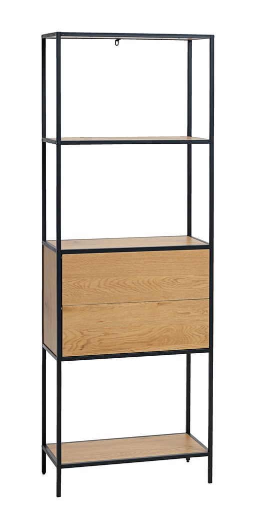 Regal TRAPPEDAL 2 Schubl. eiche/schwarz | JYSK