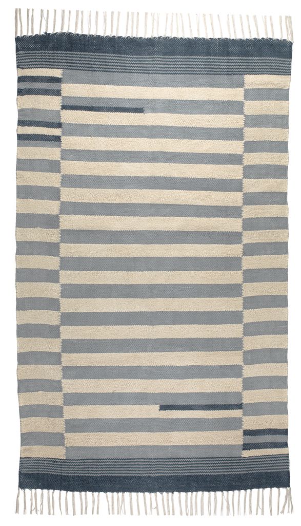 Rug SKJOLDBLAD 90x150 offwhite/blue JYSK