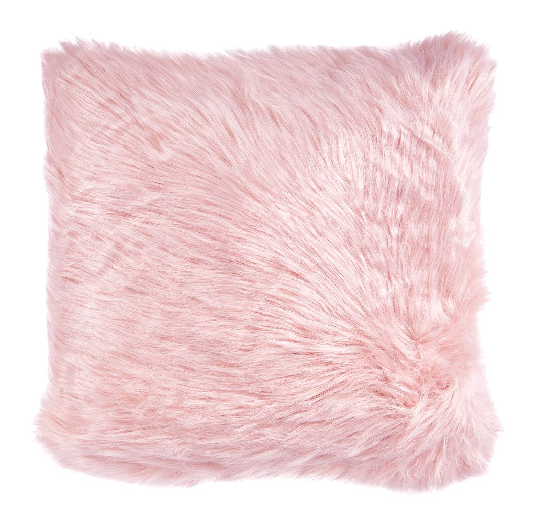 Zierkissen TAKS 45x45 Kunstfell rosa DÄNISCHES BETTENLAGER