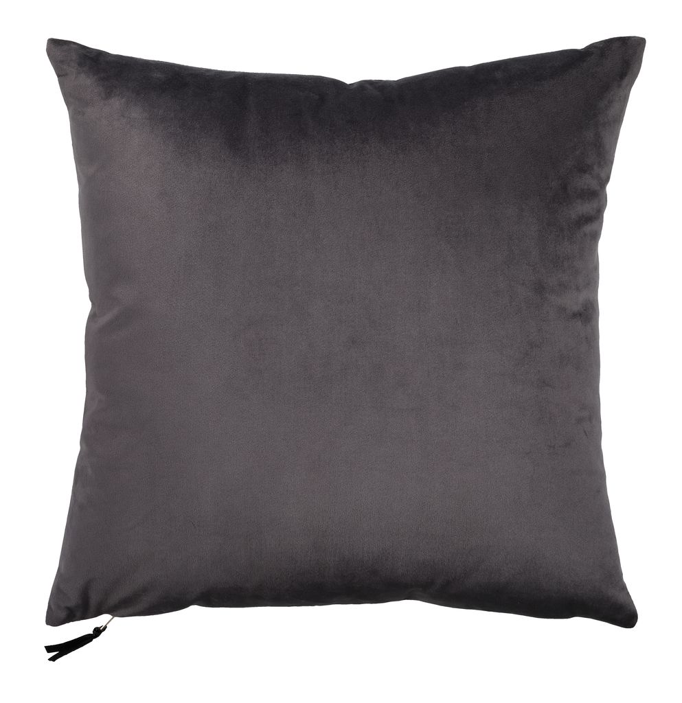 Zierkissen LILJE Velour 45x45 grau DÄNISCHES BETTENLAGER