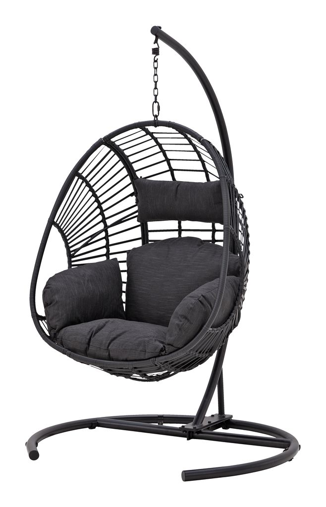 Hanging Chair Gjern Black Jysk, What Is The Most Comfortable Hanging Chair
