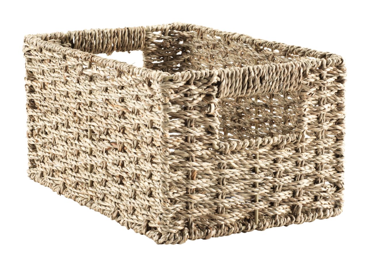 Basket EIRIK W20xL30xH15cm seagrass JYSK