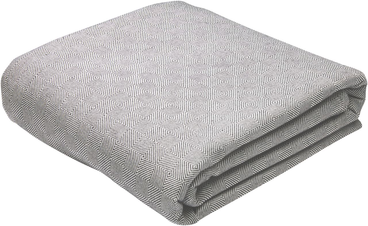 Tagesdecke DIAMOND 270x250 hellgrau DÄNISCHES BETTENLAGER