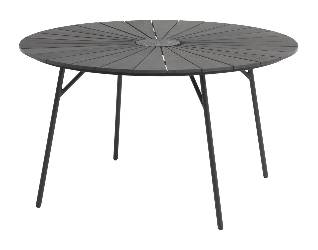 Gartentisch RANGSTRUP Ø130 schwarz JYSK