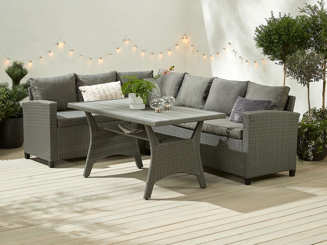 Set lounge ULLEHUSE 6 posti grigio JYSK
