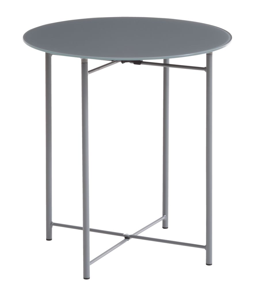 Beistelltisch HORNSYLD Ø42 grau | JYSK