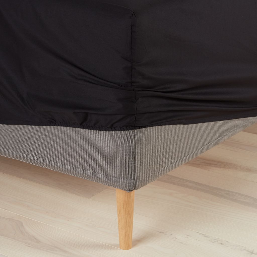 Fitted sheet FRIDA Single black JYSK