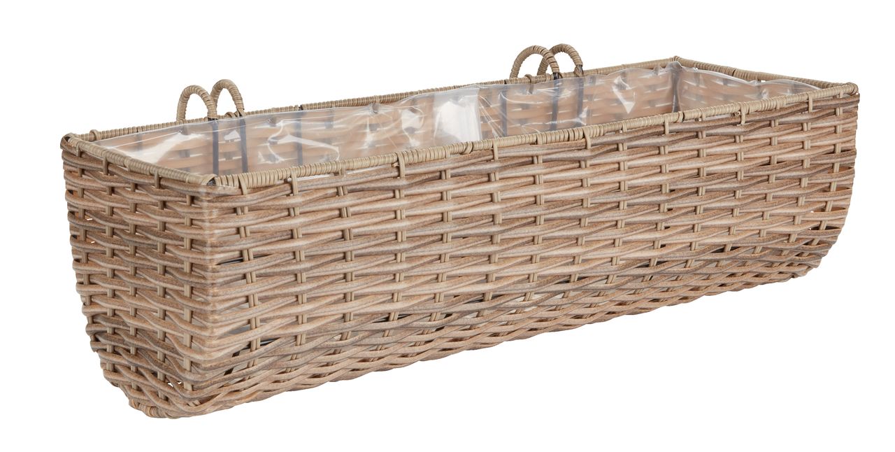 Balcony planter STEINTROST W18xL50xH16 natural JYSK
