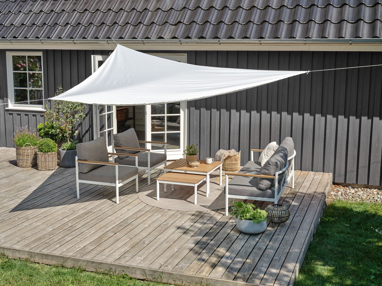 Sun shelter HOLDAN W360xL360xD360 offwhite JYSK