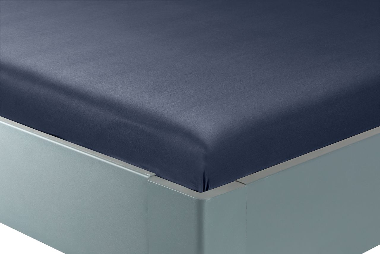 SatinLeintuch SANDRA 150x250cm blau JYSK