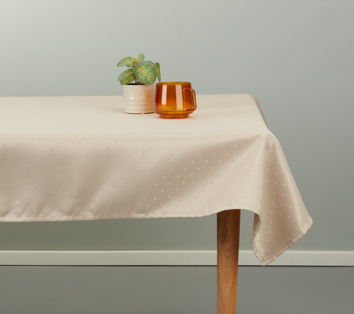 Tablecloth SKOGSTARR 140x240 beige JYSK