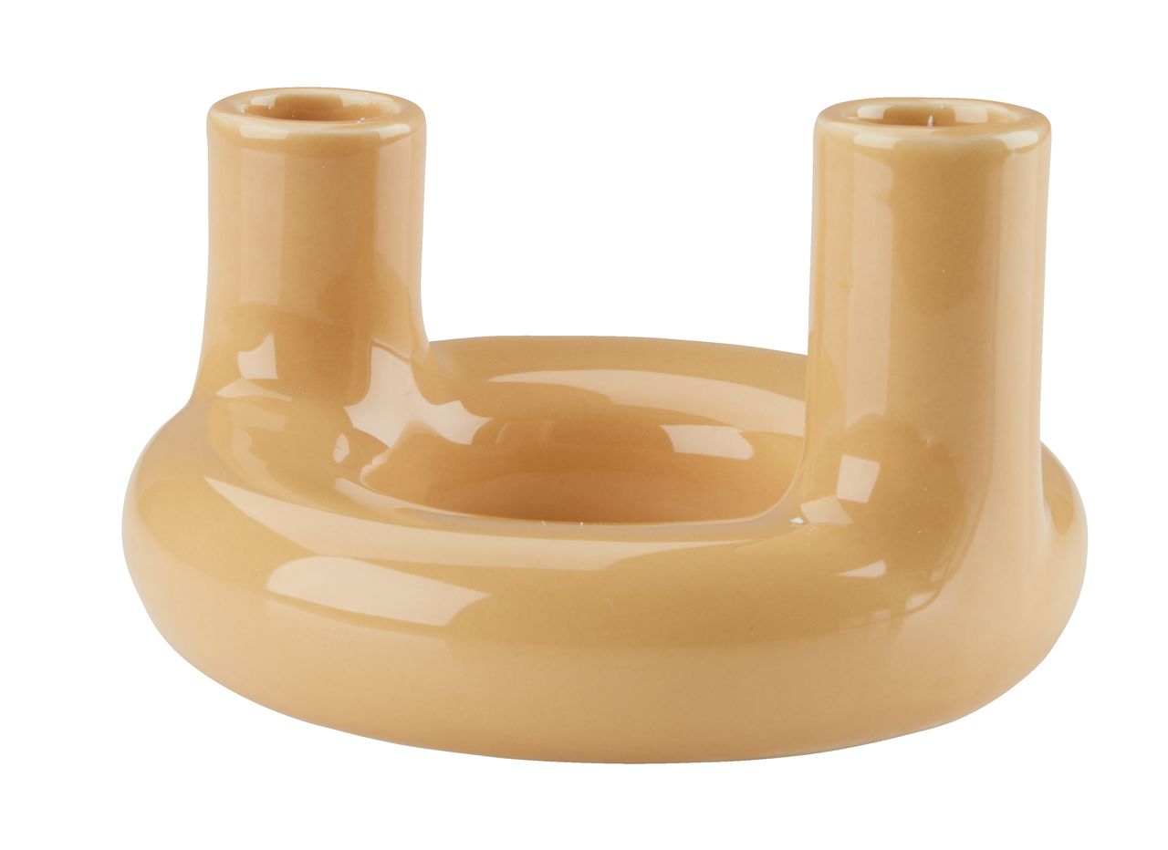 Candlestick JIM D13xH9cm yellow JYSK