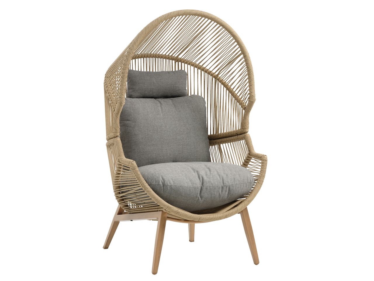 Fauteuil lounge HALVREBENE naturel JYSK