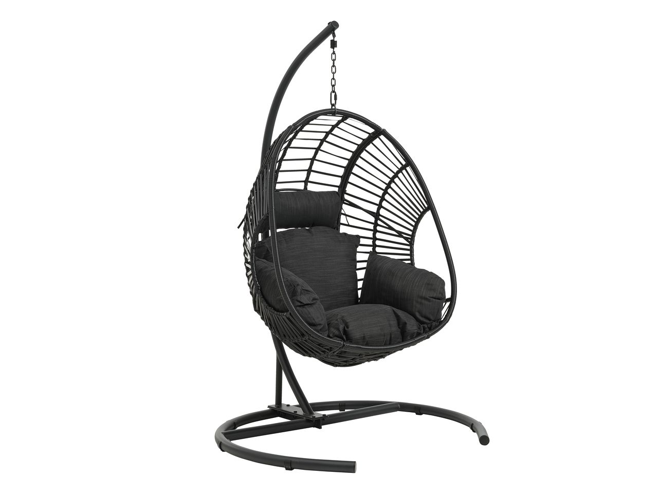 Hanging chair GJERN W118xH184xD106 black JYSK