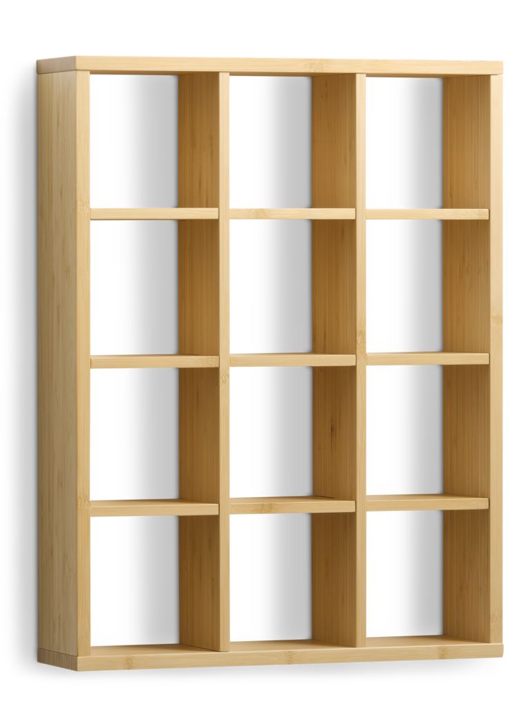 Bamboo shelf with 12 shelves