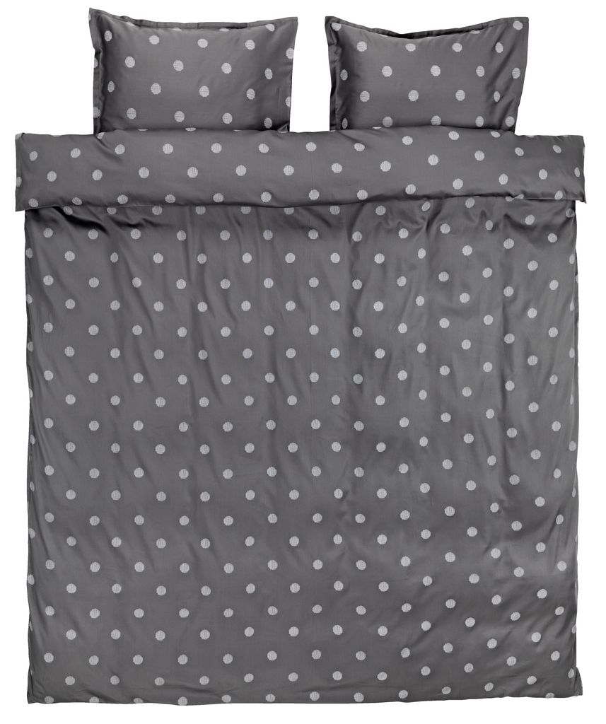 Duvet cover ANE Sateen DBL grey JYSK