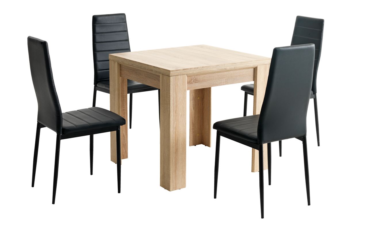 HALLUND L80 160 oak 4 TOREBY black JYSK HALLUND L80 160 oak 4 TOREBY black JYSK