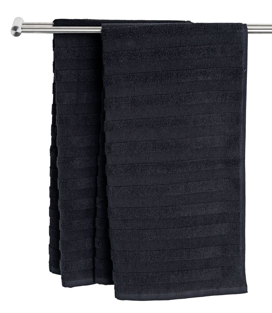 Bath sheet TORSBY 100x150 black JYSK