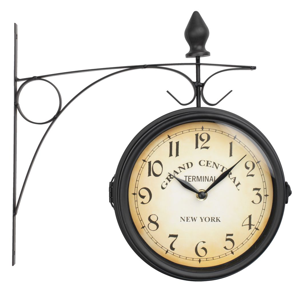 Railway station clock RUNAR D21cm black JYSK