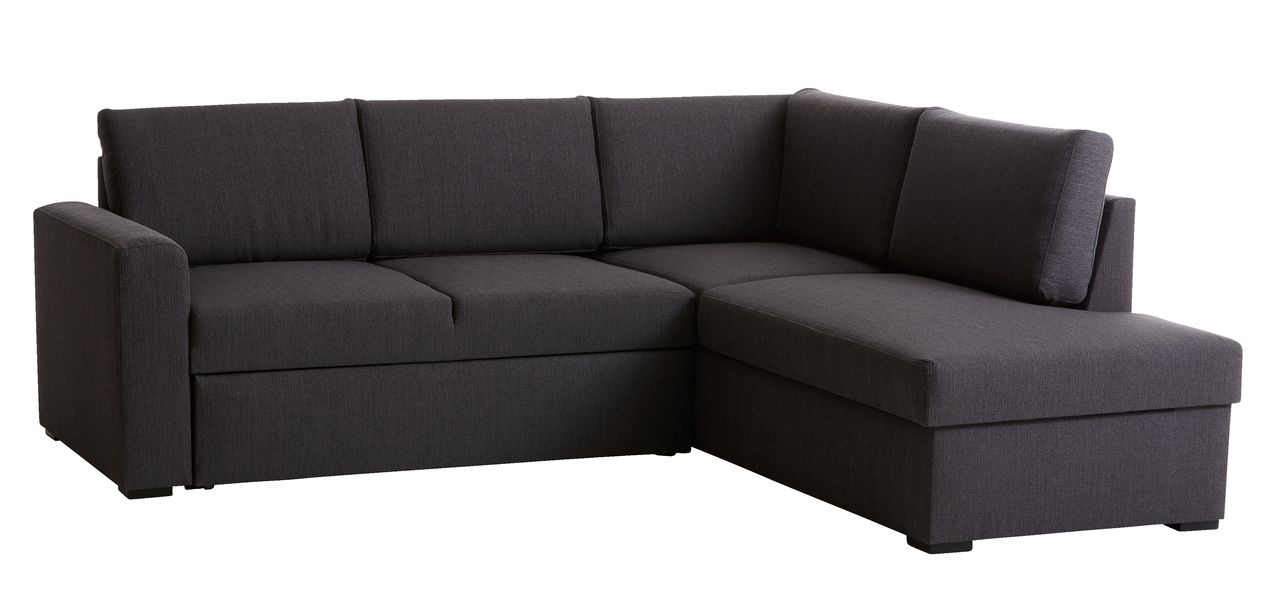 Sofácama chaiselongue BEDSTED cinzento JYSK