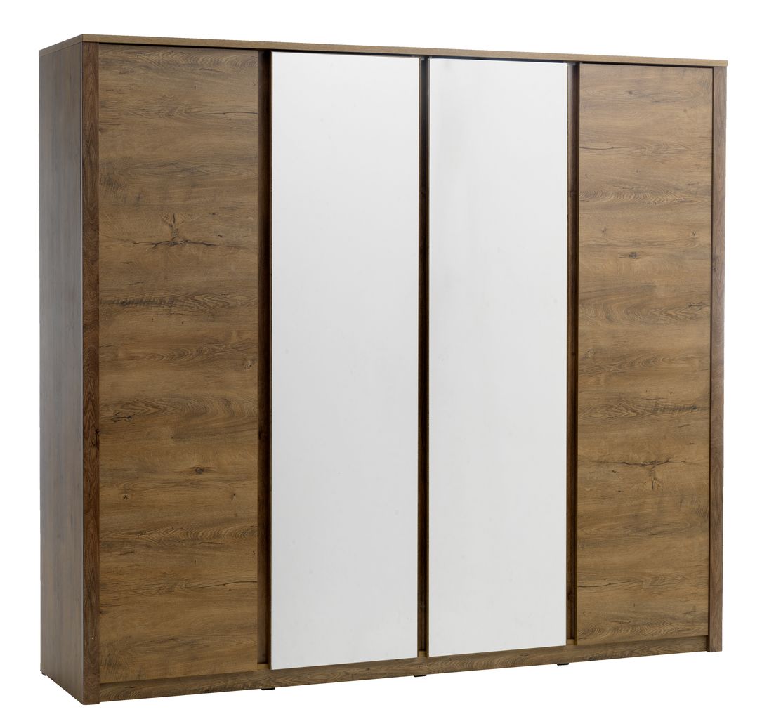  Wardrobe  VEDDE 219x197 cm w m oak JYSK 