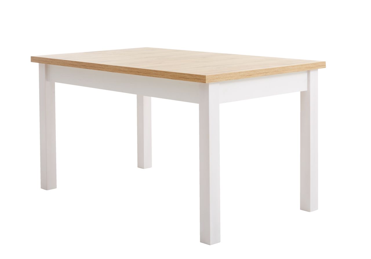 verhaal heroïsch Verwoesting Eettafel MARKSKEL 150/193 wit/eiken | JYSK