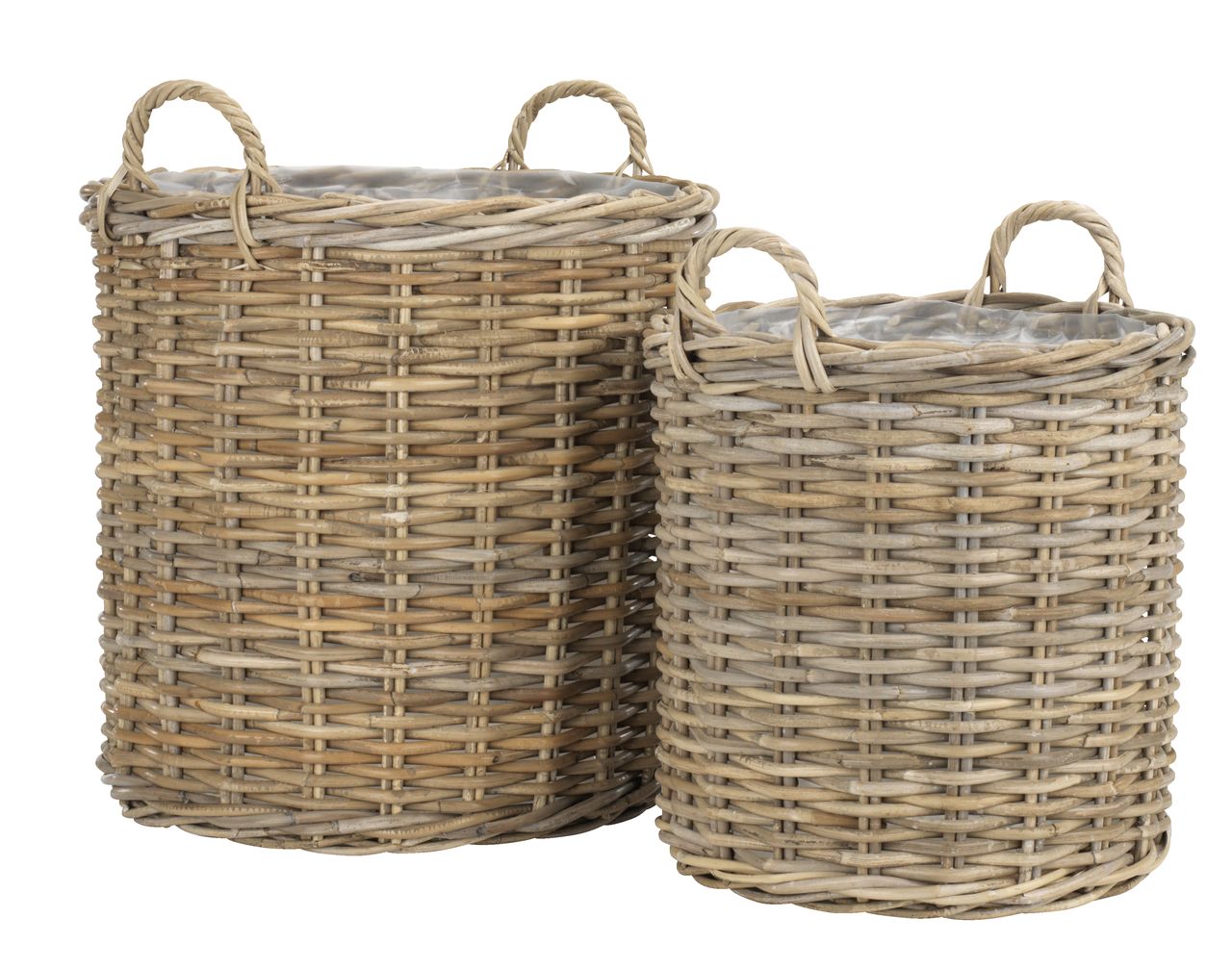Planter basket SANSEBIE D50/40 kubu natural 2pcs/set | JYSK