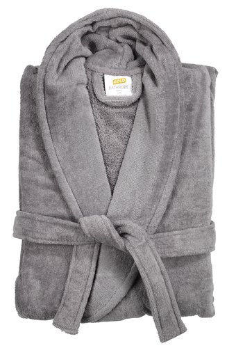 Bathrobe TIBRO S/M grey KRONBORG