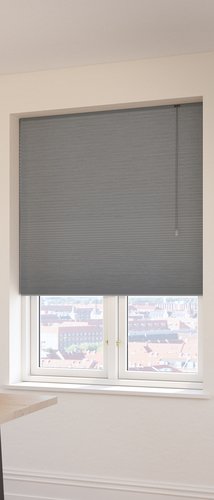 Plisségardin FUR 90x210cm lysdempende dobbel grå