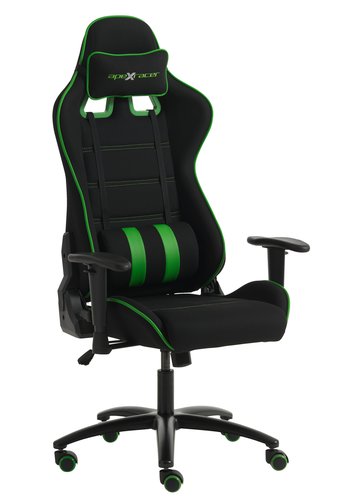 Herní židle LAMDRUP černá/zelená