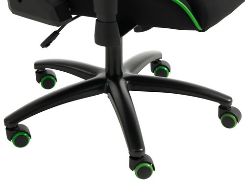 Геймърски стол LAMDRUP черен/зелен