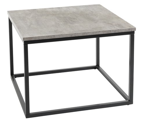 End table DOKKEDAL 60x60 concrete color