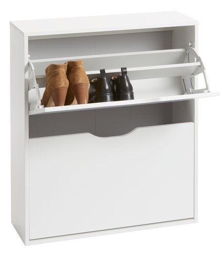 Shoe cabinet IDSKOV 2 compartments white