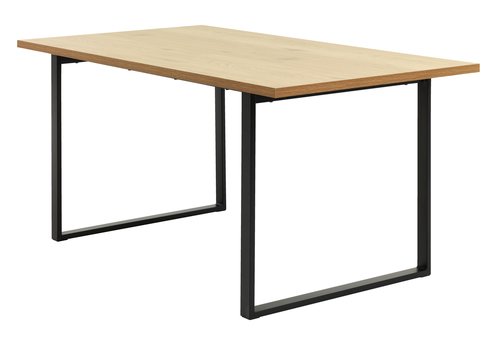 Jídelní stůl AABENRAA 90x160 dub/černá
