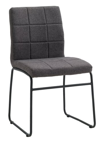 Spisebordsstol HAMMEL grå/sort