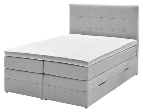 Sänggavel 140x125 H50 STITCHED grå-31