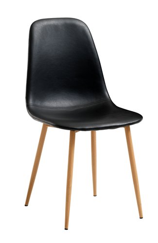 Jídelní židle JONSTRUP černá/dub