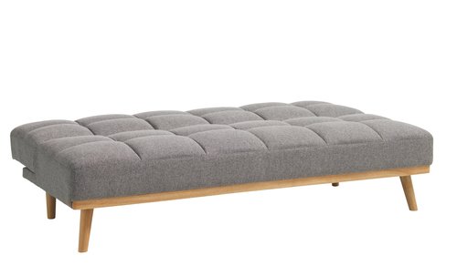 Sofa bed NEJEDE light grey fabric