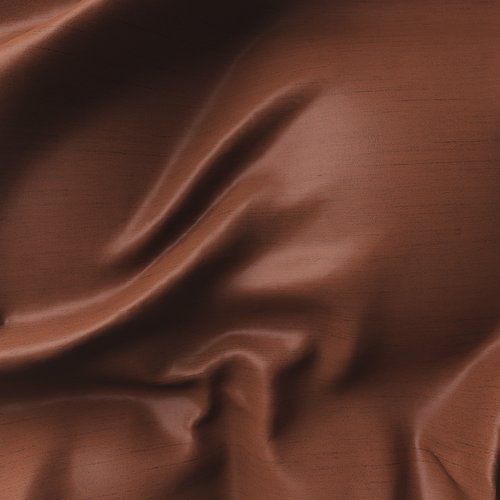 Rideau LUPIN 1x140x300 aspect soie terracotta
