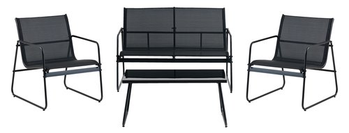 Комплект меблів для відпочинку YDBY 4м чорний